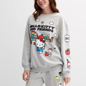 NWT Hello Kitty and Friends Gray Crewneck Sweatshirt size Large